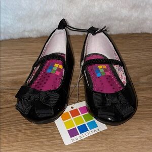 Healthtex Shiny Black Dress Shoes